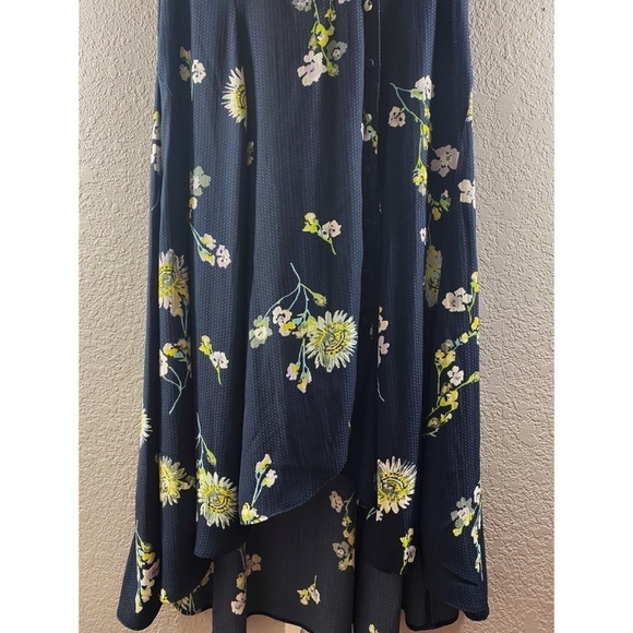 Free People Lost In You Floral Navy Midi Dress - Picture 10 of 15